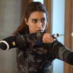 Kriti Sanon Instagram - Did someone say ACTION? 🙅‍♀️👊🏻 @shaolinwarrior_verma hope i make you proud! 🙏🏻 #Ganapath #Jassi 20th October