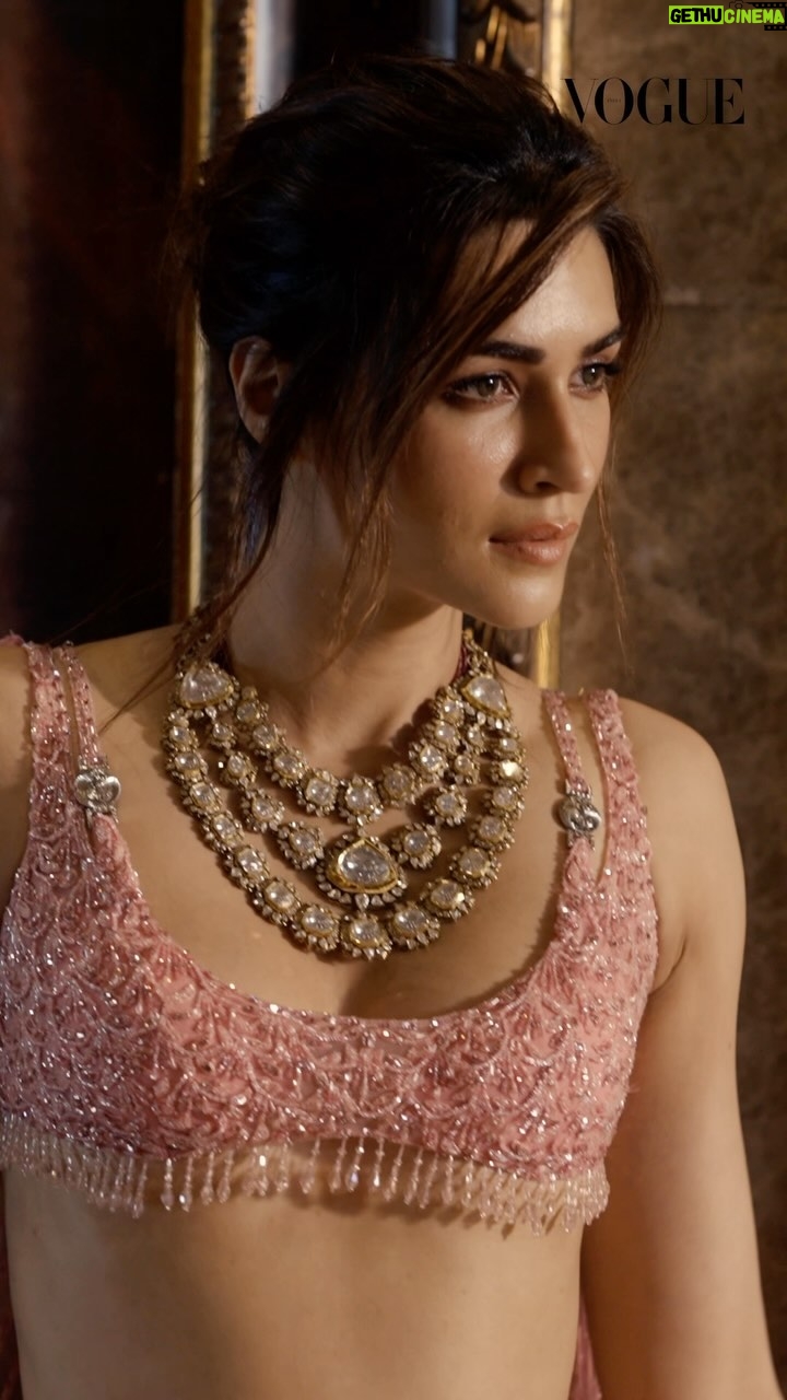 Kriti Sanon Instagram - Go behind the scenes with Kriti Sanon (@kritisanon) as she poses in an array of corseted gowns and belted lehengas at a Renaissance-style hotel for the cover shoot of the Vogue Wedding Book. At the link in bio, revisit the cover story of the Vogue Wedding Book, available with the November-December issue. Video by: Kris Black (@krisblackk) Assisted by: Onkar (@onkar.dp) Edit by: Cian Dias (@_ceecee____ ) Photographed by: Nishanth Radhakrishnan (@nishanth.radhakrishnan) Styled by: Jahnvi Bansal (@jahnvibansal) Consulting art director: Nandini Shukla (@nandinishukla__) Words by: Hasina Jeelani (@words.by.hasina) Makeup artist: Adrian Jacobs (@adrianjacobsofficial) Hair stylist: Aasif Ahmed (@aasifahmedofficial) Production by: P Production (@p.productions_) #kritisanon (@falgunishanepeacockindia)(@raniwala1881)