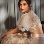 Kriti Sanon Instagram - "Take my parents to watch me win the best actor trophy live," Kriti Sanon @kritisanon) reads a diary entry out loud and then immediately shakes her head ruefully. "When I look at this page now, I can't believe I didn't take them after waiting so many years for it to happen." Her way of making amends includes going with them to the next one. Tap the link in bio to read the full cover story of the Vogue Wedding Book, available with the November-December issue. Photographed by: Nishanth Radhakrishnan (@nishanth.radhakrishnan) Styled by: Jahnvi Bansal (@jahnvibansal) Consulting art director: Nandini Shukla (@nandinishukla__) Words by: Hasina Jeelani (@words.by.hasina) Makeup artist: Adrian Jacobs (@adrianjacobsofficial) Hair stylist: Aasif Ahmed (@aasifahmedofficial) Production by: P Production (@p.productions_) Blouse, lehenga, both Falguni Shane Peacock (@falgunishanepeacockindia). Bangles, Raniwala 1881 (@raniwala1881). #kritisanon