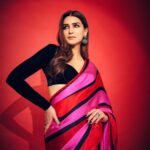 Kriti Sanon Instagram - ❤️🩷🖤 @manishmalhotraworld Styled by- @sukritigrover Styling Team- @vanigupta.23 HMU- @alpakhimani @kavyesharmaofficial 📸 - @nupuragarwal__