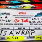 Kriti Sanon Instagram - Anddd it's a WRAPPP!🎊 The exciting journey of #DoPatti comes to an end, arriving in 2024, only on Netflix! #DoPattiOnNetflix #ComingSoon