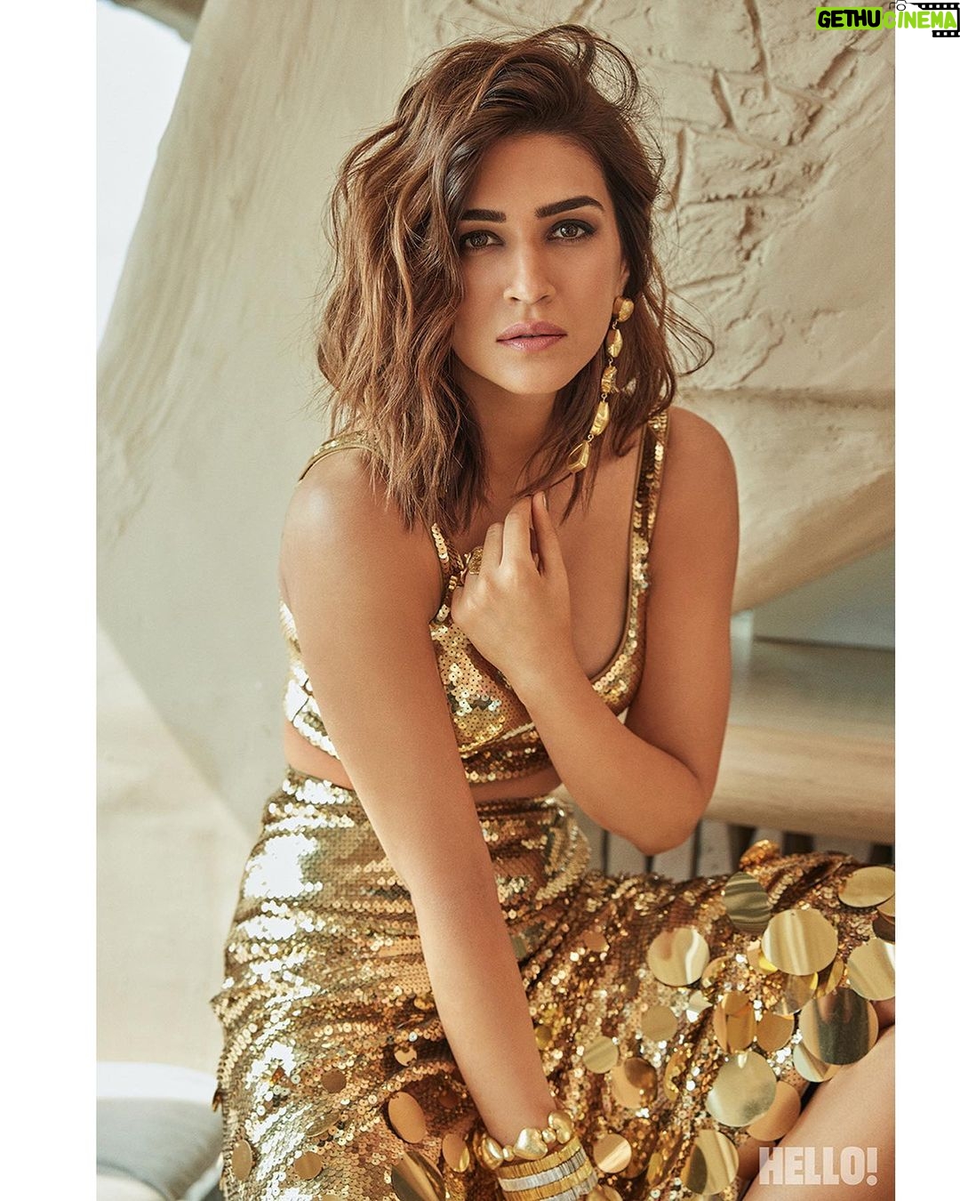 Kriti Sanon Instagram - And oh! She sparkled again Brighter than ever As she finally found herself Fearlessly alive. Smiling at her destiny Maybe it was all a plan A stroke of serendipity β Kriti βοΈ #SanonScribbles @hellomagindia @rohanshrestha πΈ