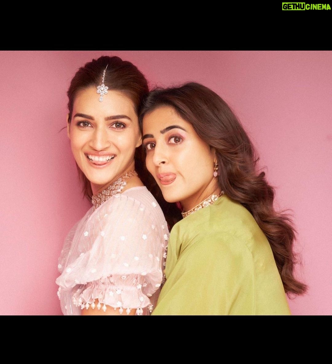 Kriti Sanon Instagram - Happiest Birthday my beautiful girl!!! ❤️❤️ My baby sister, my best friend, my all-time favourite entertainer and my companion for life!! I love you beyond what words can say! ❤️😘 And I’m proud of the beautiful person you are, inside out! May this year be everything that your heart wants it to be and more my baby! 🥹❤️ Missing you!!!! @nupursanon