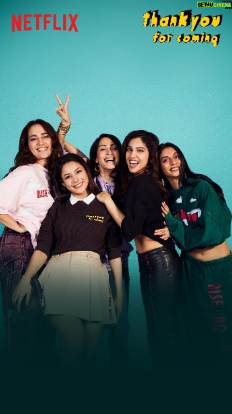 Kusha Kapila Instagram - Guess who has FINALLY come to Netflix! π β€οΈ #ThankYouForComing is now streaming, only on Netflix. @bhumipednekar @shehnaazgill @dollysingh @kushakapila @shibani_bedi @anilskapoor @shobha9168 @ektarkapoor @rheakapoor @karanboolani @balajimotionpictures @akfcnetwork