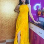 Kushee Ravi Instagram - 🤩 . . Outfit : @maayarangdesignstudio