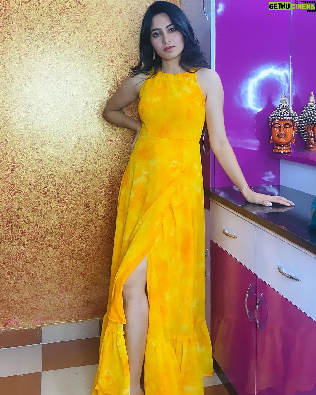 Kushee Ravi Instagram - 🤩 . . Outfit : @maayarangdesignstudio