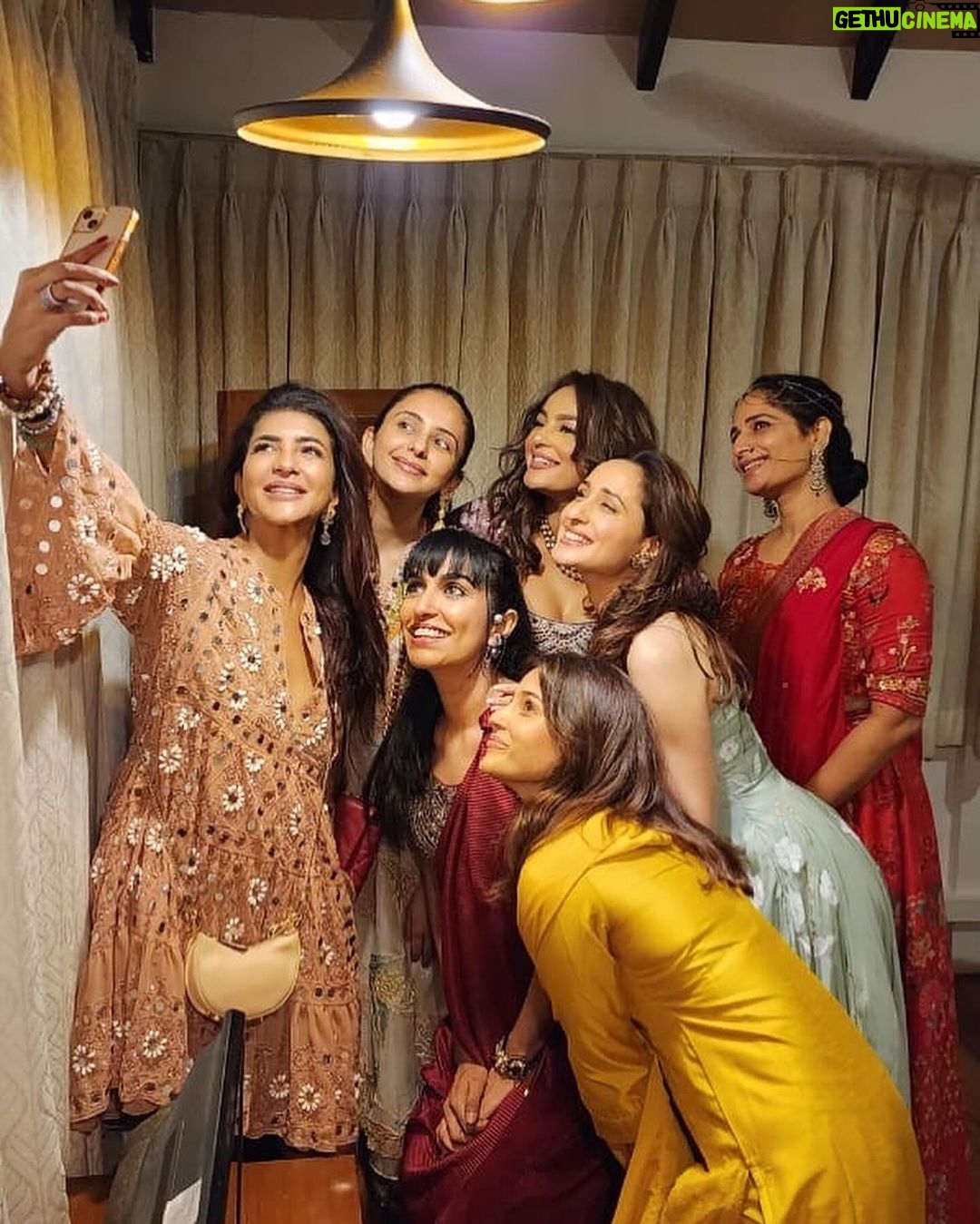 Lakshmi Manchu Instagram - Kush and Kyra, your guy’s wedding was pure magic! #KyKiKushi was filled with laughter, love, family, friends, beautiful vows and unforgettable moments. Your entry was just absolutely mesmerizing. Wishing you a lifetime of joy and endless love as you embark on this beautiful journey together. Cheers to the newlyweds! 🥂💕 @essmartypantss @jackkybhagnani @prasadvanga30 @aman01offl @sam_maredia @chikki_164 @anshikaav @lakshmi.nambiar Goa
