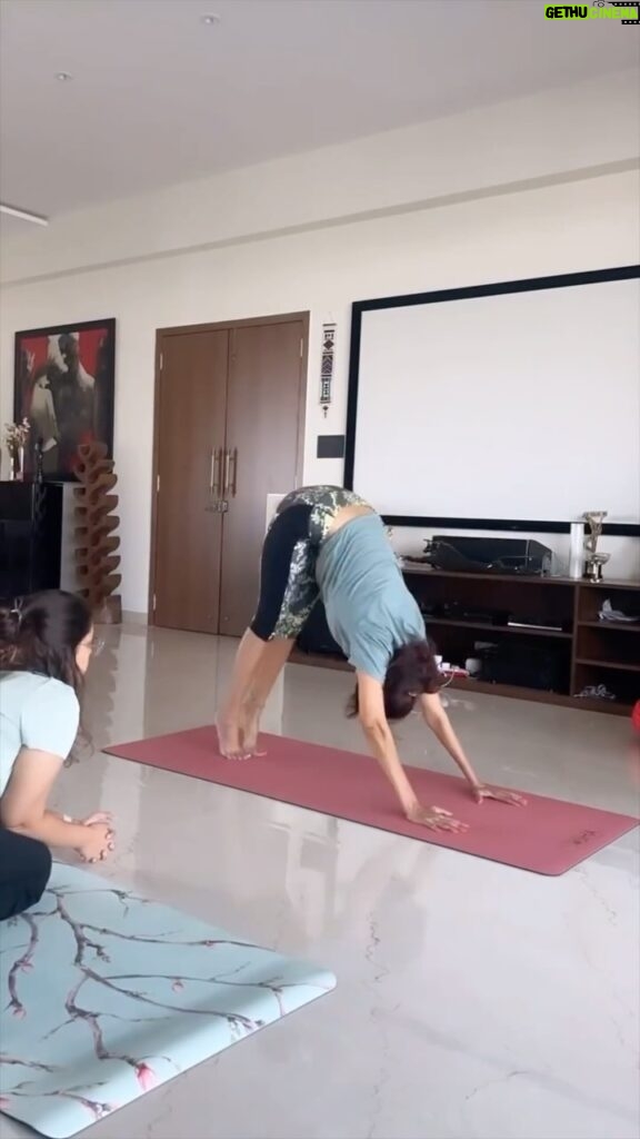 Lakshmi Manchu Instagram - It took me a lot longer than this😅 Find peace within, one breath at a time. 🧘‍♀✨