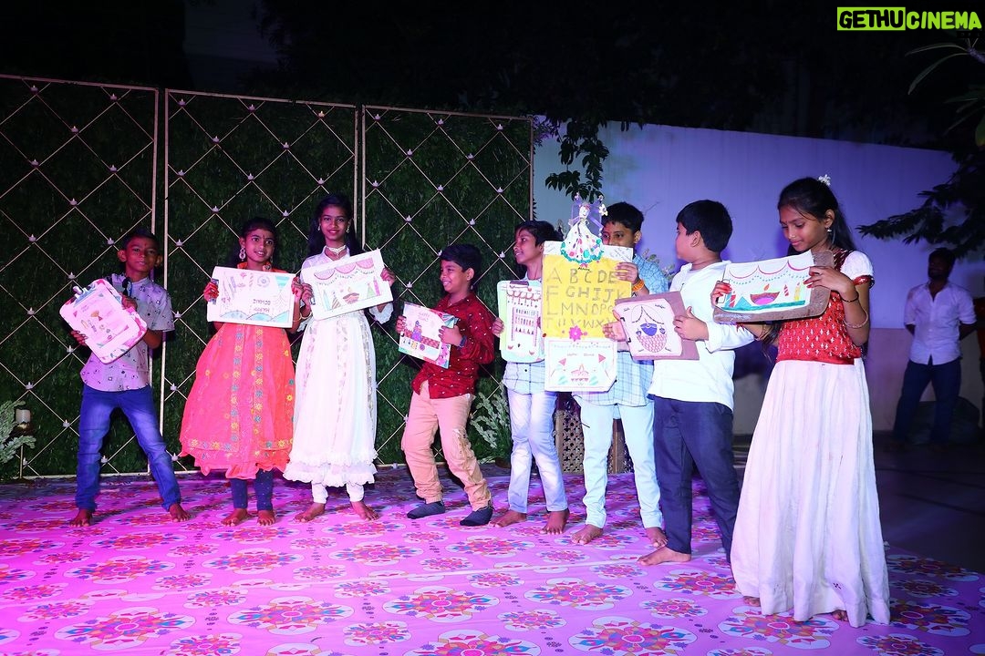 Lakshmi Manchu Instagram - Celebrating Diwali with little ones is pure magic! We at @teach_for_change enjoyed the Diwali with our children. A heartfelt thank you to the @yellowplanners who added a splash of color to our festivities. Your efforts made this Diwali not just bright, but also incredibly joyful for the children. Gratitude and light to all! ππ