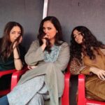 Lara Dutta Instagram - What a joy to work with this amazing cast!! Helmed by the master craftsman @vishalrbhardwaj The last picture is my absolute fan girl moment! 😍 Charlie Chopra and the mystery of Solang Valley Only on @Sonylivinternational in association with #TuskTaleFilms, starring @wamiqagabbi @priyanshupainyuli @Neena_Gupta @naseeruddin49 #RatnaPathakShah @GulshanGrover @larabhupathi @iamroysanyal @Paoli_Dam @imaadshahmadboy @thesurrealvivaanshah @pulkitmakol @priti.shahani @saugatam #CharlieChopraandthemysteryofSolangValley