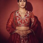 Lavanya Tripathi Instagram - 🎆🪔 . . . Styled by - @ashwin_ash1 & @hassankhan_3 Outfit - @raw_mango Jewelry- @vegasri_goldanddiamonds Footwear- @aparajitatoorofficial Shot by - @ishan.n.giri @theperfecttoast.in