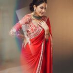 Lavanya Tripathi Instagram - Ye lal rang… ♥️ . . . ▫️Styled by: @ashwin_ash1 & @hassankhan_3 ▫️Saree - @taruntahiliani ▫️Jewellery @vegasri_goldanddiamonds ▫️Shot by - @ishan.n.giri