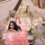 Lavanyaa Instagram - Solitude 🤍💖🤍 📷 @karthikha_photography Costume @sambhaviboutique Concept @styl_by_prathi #woods #solitude #outfits #outdoors #forest #dreamy #pink #lavanya #tamilcinema #flowers #rose #hairstyles #love #travel #outing #trees #intothewild #intothewoods #universe #floral #floraldesign #costume #design #fashion #explore #heaven #live #earth #earthing #photographylovers