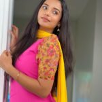 Lavanyaa Instagram - What’s meant to be Will always find its way. Always. Outfit @sambhaviboutique #pink #salwar #yellow #organza #life #quote #way #active #instagram #instagood #insta #picture #picoftheday Melur - Madurai