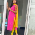 Lavanyaa Instagram - What’s meant to be Will always find its way. Always. Outfit @sambhaviboutique #pink #salwar #yellow #organza #life #quote #way #active #instagram #instagood #insta #picture #picoftheday Melur - Madurai