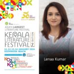 Lena Kumar Instagram - Honoured to announce my participation @keralalitfest #festivalonthebeach on January 14 , 2024. Would love to meet fellow book lovers there. Thanking @dcbooks and @keralalitfest2024 for this opportunity. #kerala #keralalitfest2024 #festival #festivalonthebeach #calicut #january #2024 #dcbooks #dckizhakemurifoundation