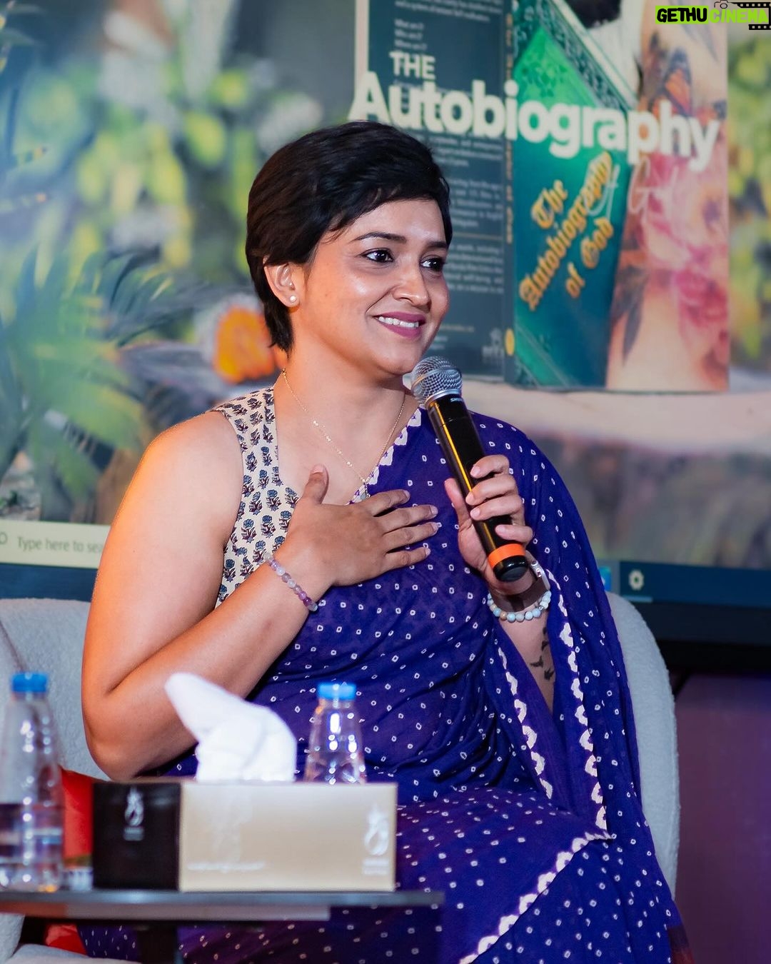 Lena Kumar Instagram - An absolute delight to have been a part of the book launch for @theautobiographyofgod by Lenaa. Meeting this remarkable soul in person was truly a pleasure. The book is a testament to @lenaasmagazine profound artistry and depth. Grateful to have shared in this extraordinary moment. . . . #akhis #akhisphotography #book #booklaunch #theautobiographyofgod #viral #mentalhealth #spirituality #sharjahabookfair #life #consciousness #sibf #photographer #photography Sharjah Expo Center