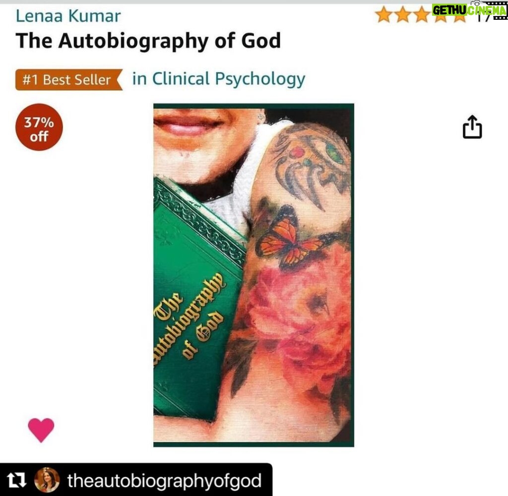 Lena Kumar Instagram - #Repost @theautobiographyofgod with @use.repost ・・・ Yay !! Thank you to all the readers of ‘The Autobiography of God’ for making the book #1bestseller on Amazon !! @beeja_house @gstorytime @amazondotin @theautobiographyofgod @lenaasmagazine #spirituality #psychology #consciousness #life #i #god #1 #book #bestseller #amazon #enlightenment #selfrealization #freedom #evolution #ageofenlightenment