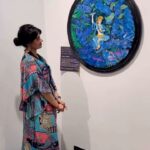 Leslie Tripathy Instagram - I had a soul healing experience attending the art exhibition by @kananscreations at kamalnayan Bajaj art gallery #narimanpoint #mumbai My Outfit by @stringsbymeghasharma #artistsoninstagram #artexhibition #painting #paintingoftheday #paintingexhibition #leslietripathy Kamalnayan Bajaj Art Gallery
