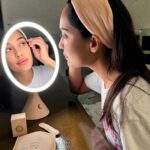 Lisa Haydon Instagram - @beautifect came over last night with her new product this portable make up mirror with a built in lighting system that is so bright it corrects light and illuminates your face in any setting. This shot was taken spontaneously on my iPhone and is reflective of the actual mirror light quality… the light can be turned up even higher!! They are having a Black Friday special at the moment. If you’re looking for a make up mirror, this is DEFINITELY it !!! very very impressed. Congrats @tara_lalvani ✨✨