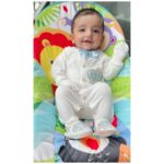 Loveleen Kaur Sasan Instagram - He’s has our whole heart & soul🤍🤍 Let me introduce our second Baby “Prince”🤴🧿 We love you to the sun & back .. coz the moon is too close & our love goes faaaar beyond that 🤍🤍
