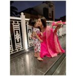 Loveleen Kaur Sasan Instagram - #karvachauthspecial 🤩🌝🌙 Happiest with my babies🥳♥️🧿