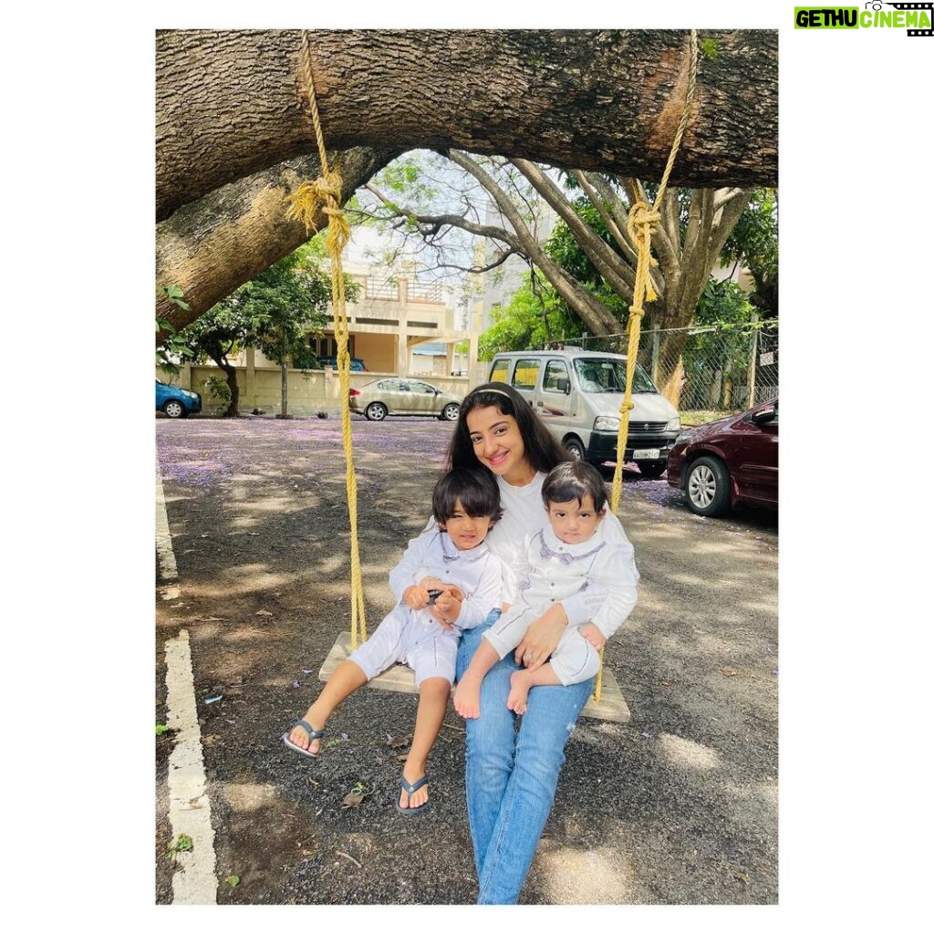 Loveleen Kaur Sasan Instagram - I get to do life with these beautiful humans and the best part is being their momma. #happymothersdaytome♥️🧿♥️