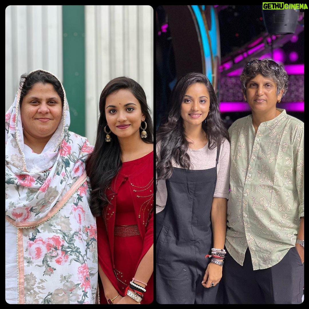 Maanasi G Kannan Instagram - From being a complete introvert, you’ve made me the person I am today mam! The little confident and braveness I have today is all because of you. I’m super happy and grateful that I am a part of this beautiful family!! And am never letting go of this family!! @mediamasons ❤️🫶 Will never stop calling you or rushing to our office when I need any clarity!!🫣 Thank you for everything and I LOVE YOU SO MUCH MAM!! 💚🧿🫶 @ravoofa.h.k @prathimacuppala #mediamasons #supersinger