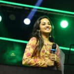 Maanasi G Kannan Instagram - My happy place!💚🧿 PC : @kesav__photography #maanasi #singer #singers #performer #stage #supersinger #artist #throwback #tb