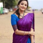 Maanasi G Kannan Instagram - Full homely girl feels 💜 Performed in Super singer junior 9 this week along with @dhanyasri_sai_singer Do watch! 💙 Pc : @shamsaran_official thanks bro! ✨ #maanasi #maanasisupersinger #halfsaree #traditional