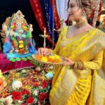 Madalsa Sharma Instagram - May The Divine Blessings Of Lord Ganesha Guide You on a Path Filled with Happiness and Success ✨✨ Ganpati Bappa Morya ❤️❤️ . . . . #ganpatibappamorya #lordganesha #madalsasharma #festive