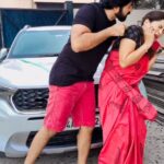 Madhumitha H Instagram - Pudhu car 🚗 . . . #actor#model#suntv#serial#suntvserials#ethirneechal#kathir#janani#vibhu#tamilreels