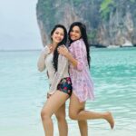 Madhumitha H Instagram - Beach girls 🏖️ ever and forever ♾️ 🧿 . . . . #thailand #phiphiisland #mayaberovic #beach #girls #girlstrip