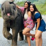 Madhumitha H Instagram - So here it comes! I agreed to the whole trip for this kutty @madhumitha.h_official. She is a beach gurl and i am a mountain wala 😉 and i lov animals. So i had an agreement with her to show me elephant 😝 but she failed it by mistake and i went mad 😠. So later today she tried harder and harder and took me there somehow but we ran out of cash, she pleaded, managed somehow within the money and i was flaunting ♥️♥️♥️ i even got mad that she didn’t click my pics properly so she asked for retake and clicked me again ♥️♥️♥️ em sorry babieeee and ilovuuu the most♥️♥️ never leaving ur side 🤣 cheers to many of my useless fights kuttieeeee🧿🧿🧿 always with u my pysch Aonang Elephant Sanctuary