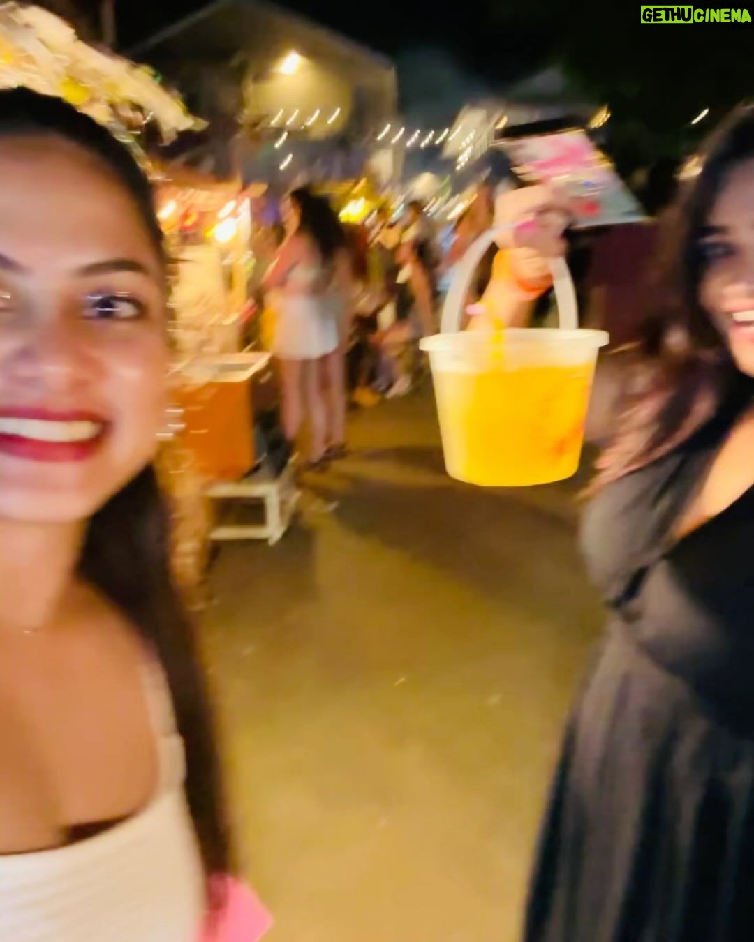 Madhumitha H Instagram - We made it to the WORLDS BEST PARTY đĒŠđđ Full moon party đ #besties #fullmoonparty #kohsamui #thailand #girlstrip #party #worldsbestparty #love #justtwogirlshavingfun #balckandwhite #partytime Full Moon Party Koh Phangan