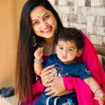 Madhumitha H Instagram - With my lil Ganesha this year❤️ Wishing you all a very HAPPY AND PROSPEROUS GANESH CHATURTHI 🥟✨ Costume - @mickeyfashions6 #ganeshchaturthi #ganesha #god #godvibes #festival #festive #stayhappy #blessed #nephew #happyganeshchaturthi #stayblessed #traditional #chudidar