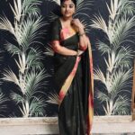 Mahalakshmi Shankar Instagram - To me, you are perfect ❤️ Soft silk with satin border from @sareescollections_23 Blouse designed and stitched by @lakshmi_lv14