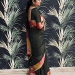 Mahalakshmi Shankar Instagram - To me, you are perfect ❤️ Soft silk with satin border from @sareescollections_23 Blouse designed and stitched by @lakshmi_lv14