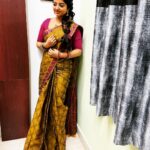 Mahalakshmi Shankar Instagram - Beautiful soft cotton saree from @tamilnadu_khadi_bharani_silks_ Hairstyle by @jenifer_hair_stylist_official