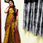 Mahalakshmi Shankar Instagram - Beautiful soft cotton saree from @tamilnadu_khadi_bharani_silks_ Hairstyle by @jenifer_hair_stylist_official