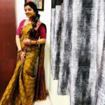 Mahalakshmi Shankar Instagram - Beautiful soft cotton saree from @tamilnadu_khadi_bharani_silks_ Hairstyle by @jenifer_hair_stylist_official