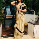 Mahalakshmi Shankar Instagram - Every moment my heart is looking for you. Beautiful party wear saree from @saanvi_outfits Blouses stitched by @lakshmi_lv14