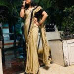 Mahalakshmi Shankar Instagram - Every moment my heart is looking for you. Beautiful party wear saree from @saanvi_outfits Blouses stitched by @lakshmi_lv14