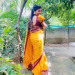 Mahalakshmi Shankar Instagram - This too shall pass… Beautiful saree from @santhiyacollection Beautiful Lakshmi pendant blouse from @laxmi_jewelrystudio Blouse designed and stitched from @lakshmi_lv14 Hair stylist @jenifer_hair_stylist_official