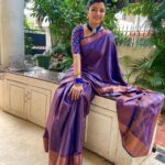 Mahalakshmi Shankar Instagram - Beautiful silk saree with worked blouse from @rangoli_storez Blouse stitched by @lakshmi_lv14