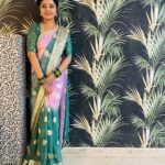 Mahalakshmi Shankar Instagram - Beautiful soft georgette saree from @anoos_collections.321 Jewellery from @jd.boutiques Blouse designed and stitched by @lakshmi_lv14