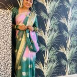 Mahalakshmi Shankar Instagram - Beautiful soft georgette saree from @anoos_collections.321 Jewellery from @jd.boutiques Blouse designed and stitched by @lakshmi_lv14