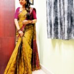 Mahalakshmi Shankar Instagram - Beautiful soft cotton saree from @tamilnadu_khadi_bharani_silks_ Hairstyle by @jenifer_hair_stylist_official
