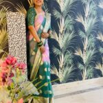 Mahalakshmi Shankar Instagram - Beautiful soft georgette saree from @anoos_collections.321 Jewellery from @jd.boutiques Blouse designed and stitched by @lakshmi_lv14
