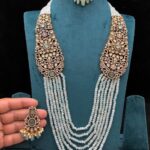 Mahalakshmi Shankar Instagram - That was a beautiful stylish Victorian pearl jewellery set from @jewel_by_sankge